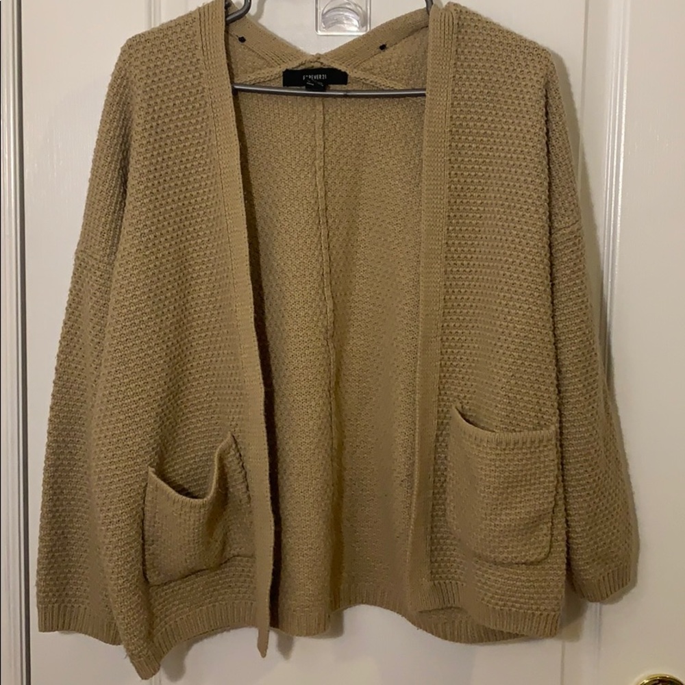 Warm Brown Knit Cardigan